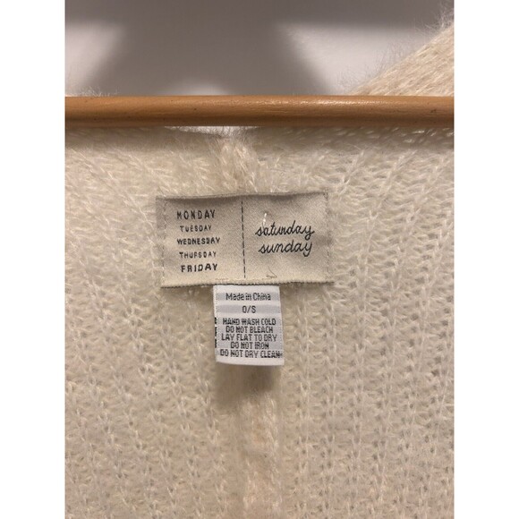 Anthropologie Saturday Sunday Sweater One Size Open Cardigan Shrug Poncho Cozy - Picture 3 of 5